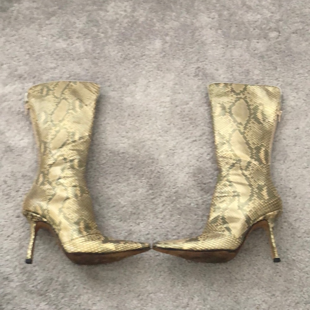 Jimmy Choo python stiletto boots